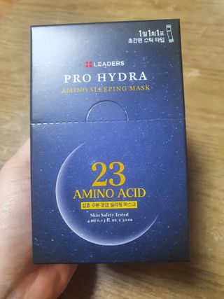 리더스코스메틱 리더스 프로 하이드라 아미노 슬리핑 마스크 — 5점을 준 리뷰어가 2021년 1월 올린 사용 사진