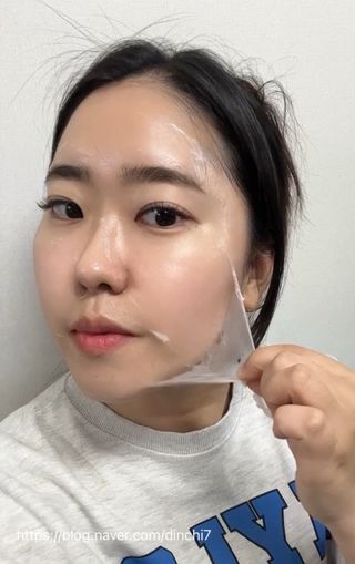 [밀리밀리] 콜라피 3D 마스크+콜라피 필링젤(본품증정) — 5점을 준 리뷰어가 2023년 11월 올린 사용 사진