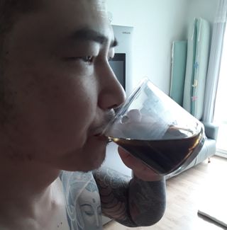 랩앤뷰티 메가 벨벳 콜라겐 12000 — 5점을 준 리뷰어가 2021년 5월 올린 사용 사진
