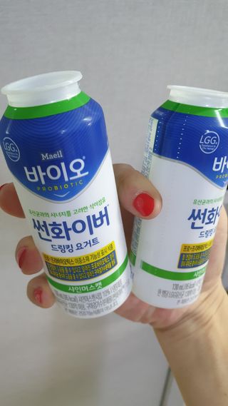 LIVE 매일바이오 썬화이버 드링킹 요거트 — 5점을 준 리뷰어가 2022년 8월 올린 사용 사진