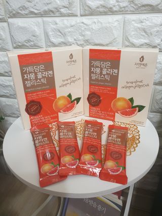 자연에온 가득담은 자몽 콜라겐 젤리스틱 2BOX — 5점을 준 리뷰어가 2020년 12월 올린 사용 사진