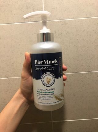 비어멕 독일맥주효모 천연탈모샴푸 — 4점을 준 리뷰어가 2021년 2월 올린 사용 사진
