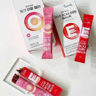 인디닥터 면역 생생 핑크 이뮨 젤리 + 타이탄 BCAA 프로틴 젤리스틱 — 5점을 준 리뷰어가 2022년 3월 올린 사용 사진