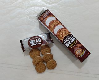 롯데제과 롯샌 카페크런치 — 5점을 준 리뷰어가 2021년 10월 올린 사용 사진