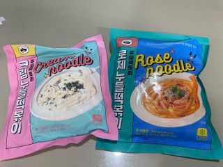 [푸딩팩토리] 로제누들떡볶이 500g / 까르보나라크림누들떡볶이 500g — 5점을 준 리뷰어가 2022년 7월 올린 사용 사진