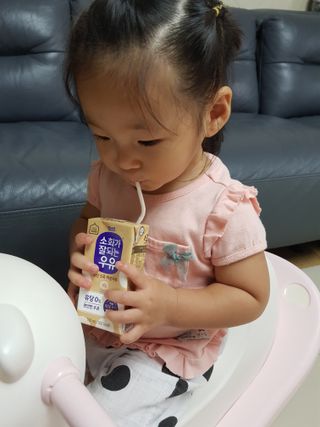소화가 잘되는 우유 국산 5곡 미숫가루 — 5점을 준 리뷰어가 2021년 9월 올린 사용 사진