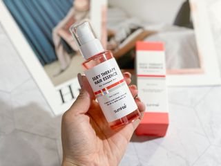 썸헤어 / SUMHAIR 썸헤어 실키 테라피 헤어 에센스 — 3.5점을 준 리뷰어가 2021년 6월 올린 사용 사진