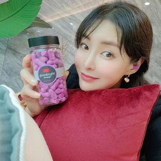 3M 소음방지 수면 귀마개 굿나잇 이어플러그 오렌지/퍼플 50쌍 — 5점을 준 리뷰어가 2023년 7월 올린 사용 사진