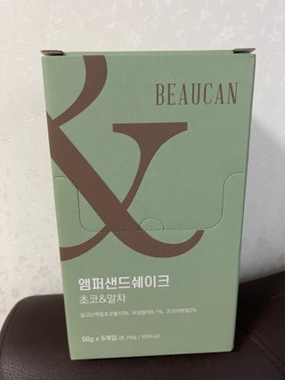 [뷰캔] 건강한 식사대용 앰퍼샌드 단백질 쉐이크 초코&말차 50g — 4점을 준 리뷰어가 2022년 6월 올린 사용 사진