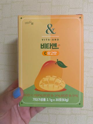 비타앤C 레몬맛, 망고맛 — 4점을 준 리뷰어가 2021년 6월 올린 사용 사진