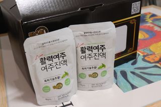 참유원 특허제조 활력 여주진액 여주즙 50포 — 5점을 준 리뷰어가 2022년 1월 올린 사용 사진