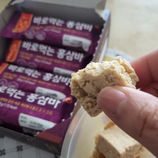 씨알푸드 건강기능식품 6년근 홍삼 함유, 바로먹는 홍삼바 30g 12개입 — 5점을 준 리뷰어가 2022년 3월 올린 사용 사진