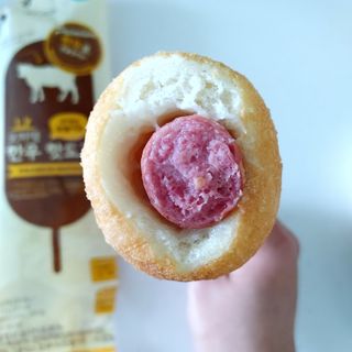 오마뎅 한우핫도그 — 5점을 준 리뷰어가 2021년 5월 올린 사용 사진