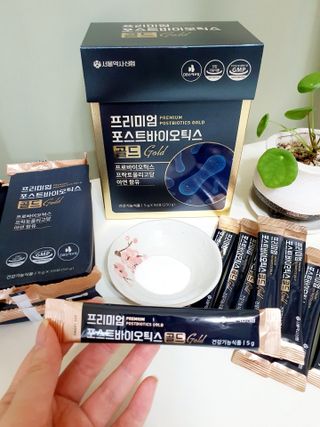 서울약사신협_프리미엄포스트바이오틱스골드_5g x 50포 — 5점을 준 리뷰어가 2021년 3월 올린 사용 사진