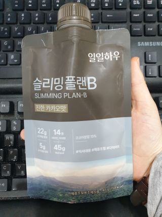 일일하우 슬리밍 플랜B 고소한 귀리맛, 진한 카카오맛 (체중조절식) — 5점을 준 리뷰어가 2023년 8월 올린 사용 사진