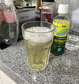 더그레잇티 콤부차 [매일유업] 더그레잇티 44kcal 콤부차 300ml *12개입 (오리지널 6개+베리리치 6개) — 5점을 준 리뷰어가 2023년 8월 올린 사용 사진