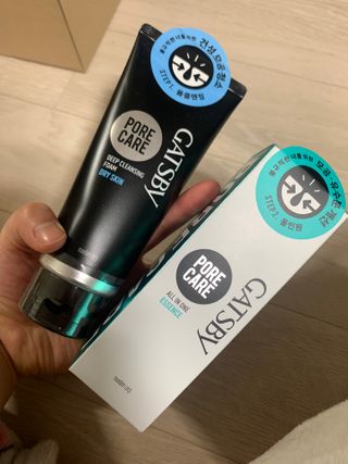 [갸스비] 명불허전, 남성을 위한 브랜드 갸스비의 올인원, 폼클렌징, 헤어오일 3종 — 5점을 준 리뷰어가 2021년 3월 올린 사용 사진
