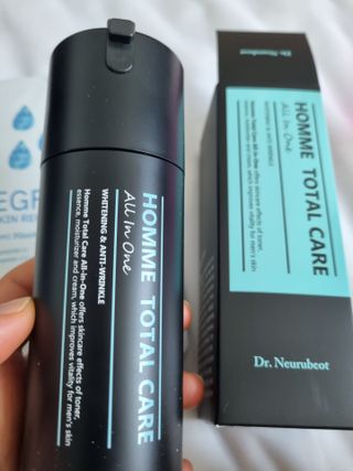 Dr.느루벗 느루벗 옴므 토탈 케어 올인원 118ml 남자 남성 스킨 로션 에센스 크림 화장품 — 5점을 준 리뷰어가 2021년 5월 올린 사용 사진