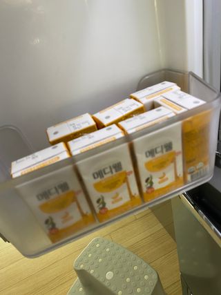 메디웰 페디아드링크 미니 바나나맛 — 5점을 준 리뷰어가 2022년 8월 올린 사용 사진