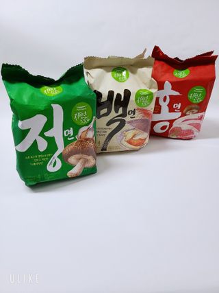 [풀무원] 자연은맛있다 정면, 백면, 홍면  세트 — 5점을 준 리뷰어가 2021년 4월 올린 사용 사진