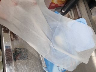 햅스 세균없는 주방 대형 2팩, HAPS sanitizer wipe — 5점을 준 리뷰어가 2022년 1월 올린 사용 사진