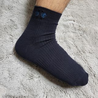 [사이즈가 있는 양말 필로이] 남/여 골지 발목 양말 4족 세트 남【S, M, L, XL】여【S, M, L】_컬러 랜덤 — 5점을 준 리뷰어가 2022년 6월 올린 사용 사진