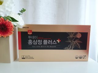 서울약사신협_투데이홍삼정플러스스틱_10g x 60포 — 5점을 준 리뷰어가 2021년 8월 올린 사용 사진