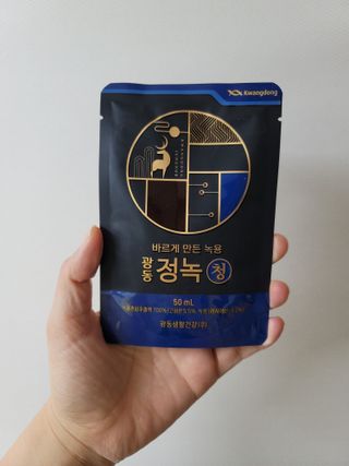 광동생활건강 [광동] 바르게 만든 녹용, 광동정녹청 — 5점을 준 리뷰어가 2021년 12월 올린 사용 사진
