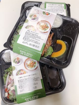 참살이도시락 작심삼일 샐러드도시락 3개 맛보기 새벽배송 또는 택배배송 — 5점을 준 리뷰어가 2021년 8월 올린 사용 사진