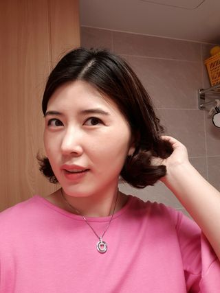 [갸스비] 곱슬 머리부터 파마까지 남자의 컬을 위한 갸스비 컬크림 — 5점을 준 리뷰어가 2021년 10월 올린 사용 사진
