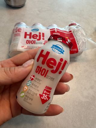 덴마크 *[구매평]하이(Hej!) 브랜드 패키지(요구르트, 그릭요거트) — 5점을 준 리뷰어가 2025년 9월 올린 사용 사진