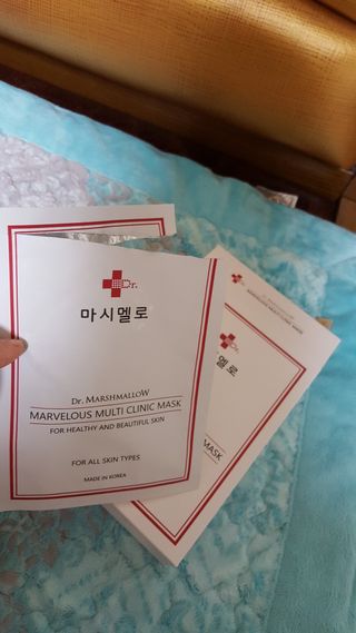 닥터마시멜로 마블러스 멀티 클리닉 마스크 — 5점을 준 리뷰어가 2021년 2월 올린 사용 사진