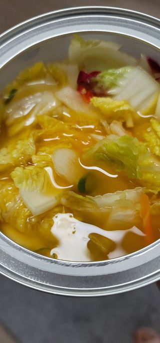 셰프애찬 단호박 백김치 1kg — 5점을 준 리뷰어가 2022년 10월 올린 사용 사진