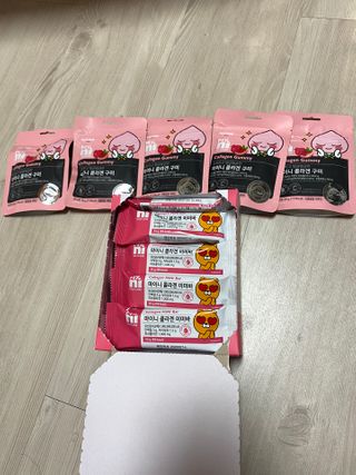 일동제약 마이니 마이니 늘씬날씬 콜라겐 세트 — 5점을 준 리뷰어가 2021년 2월 올린 사용 사진