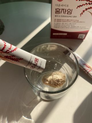 하루 1포로 콜레스테롤, 유산균, 고역가 소화효소까지 한번에 섭취! 다온바이오 홍자임 1개월분(30포) — 5점을 준 리뷰어가 2023년 2월 올린 사용 사진