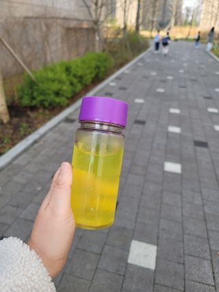 [음료수 대신 가능!]  빠르게 흡수되는 아임오 타먹는 콜라겐 1박스 — 5점을 준 리뷰어가 2023년 4월 올린 사용 사진