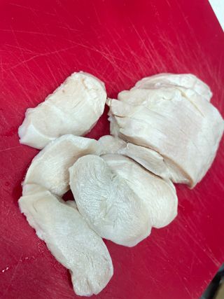 한끼통살 슬라이스 닭가슴살 — 5점을 준 리뷰어가 2023년 2월 올린 사용 사진