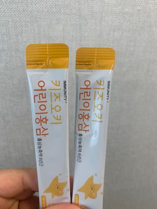 [이뮤니티플러스]우리아이 면역오키, 건강오키 _ 키즈오키 어린이홍삼 10포 1box — 4점을 준 리뷰어가 2022년 3월 올린 사용 사진