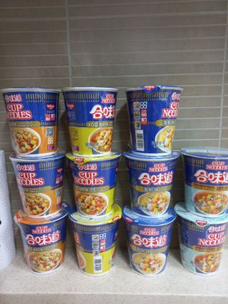 NISSIN 닛신 컵누들  4종 - 씨푸드오리지날, 씨푸드 스파이시, 씨푸드 커리, 씨푸드 XO소스 — 5점을 준 리뷰어가 2022년 12월 올린 사용 사진