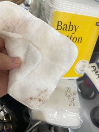 디어엘로디 프리미엄 유기농 베이비 솜티슈 40매 3 + 1 PACK — 5점을 준 리뷰어가 2021년 2월 올린 사용 사진