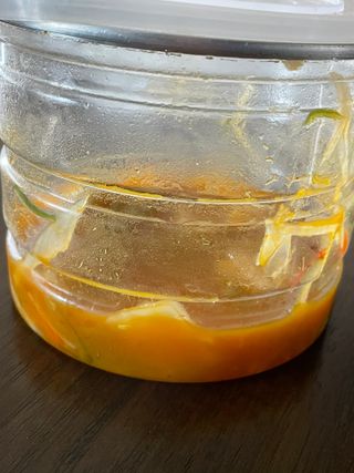 셰프애찬 단호박 백김치 1kg — 5점을 준 리뷰어가 2022년 10월 올린 사용 사진