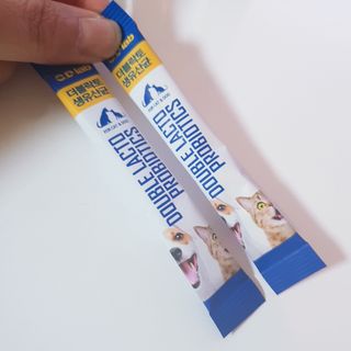 씨디랩 구강에서 장까지 한 번에 관리하는 더블락토 강아지 고양이 유산균 — 5점을 준 리뷰어가 2021년 6월 올린 사용 사진