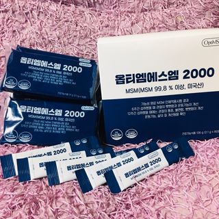 바른비타민 옵티엠에스엠2000 1박스 60포 관절 연골 복합건강기능식품 — 5점을 준 리뷰어가 2021년 6월 올린 사용 사진