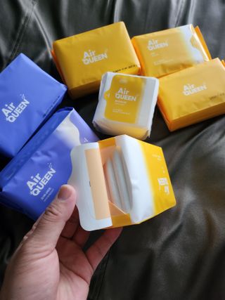 에어퀸 뉴브레스 유기농 생리대 4종 (팬티라이너 20P + 중형 10P + 대형 10P + 오버나이트 8P)_체험단 — 5점을 준 리뷰어가 2024년 6월 올린 사용 사진