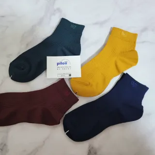 [사이즈가 있는 양말 필로이] 남/여 골지 발목 양말 4족 세트 남【S, M, L, XL】여【S, M, L】_컬러 랜덤 — 5점을 준 리뷰어가 2022년 6월 올린 사용 사진