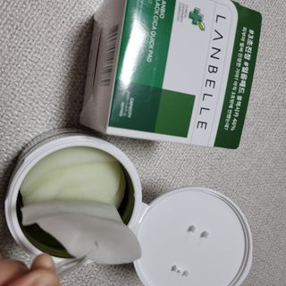 랑벨 랑바이오 블랙 시카 퀵 패드 100매 (3초 쿨링/3분 흡수, 블랙비 프로폴리스/시카 4종 함유, 대용량) — 5점을 준 리뷰어가 2022년 5월 올린 사용 사진