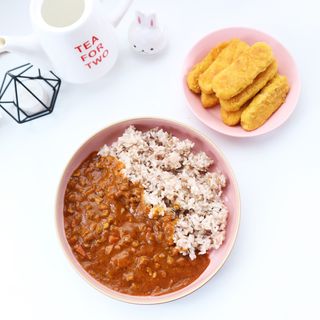 [풀무원] 식물성고기_두부크럼블덮밥소스3종, 두부텐더 — 4.5점을 준 리뷰어가 2021년 4월 올린 사용 사진