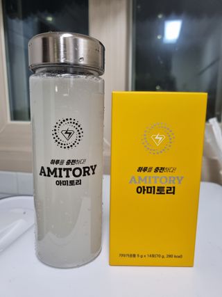 주식회사 씨크릿비에프랩 마시는 아미노산 아미토리 열대과일맛 14포 [1포, 5g / 보틀증정] — 5점을 준 리뷰어가 2023년 2월 올린 사용 사진