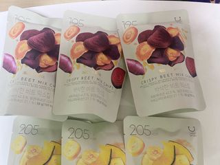 딜라이트 프로젝트 원물칩 2종 6ea(비트 믹스칩, 단호박 믹스칩) — 5점을 준 리뷰어가 2022년 4월 올린 사용 사진