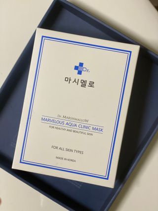 닥터마시멜로 닥터마스멜로 마블러스 아쿠아 클리닉 마스크 — 5점을 준 리뷰어가 2021년 6월 올린 사용 사진